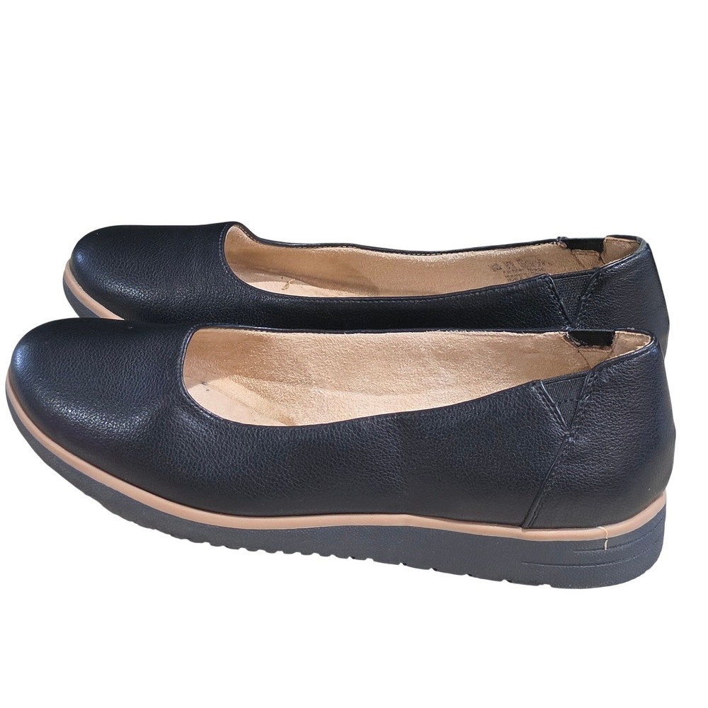 Soul Naturalizer Idea Ballet Flats Black Slip On Comfort Shoes Womens 8M